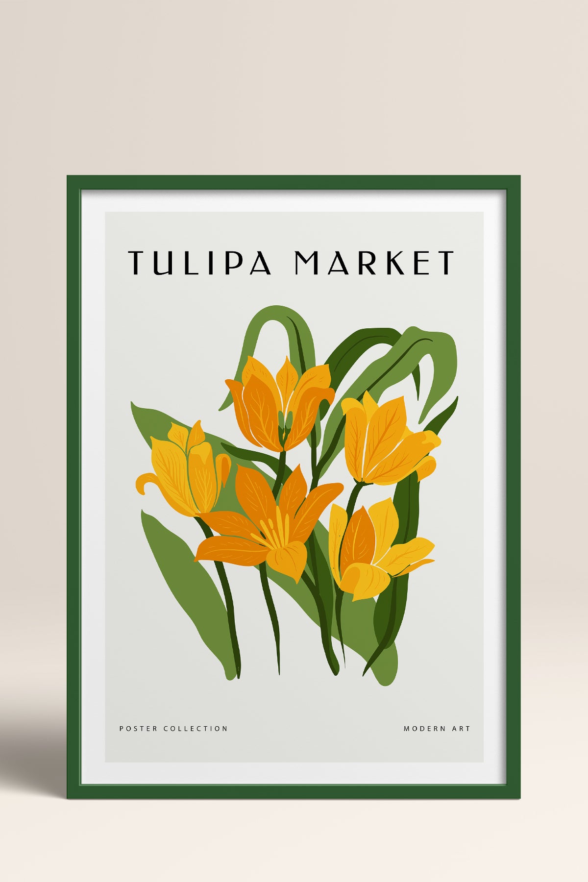 HOMEPACK Ahşap Çerçeveli Tablo Çerçeveli Poster Sanatsal Modern Duvar Dekoru BLOSSOM-06
