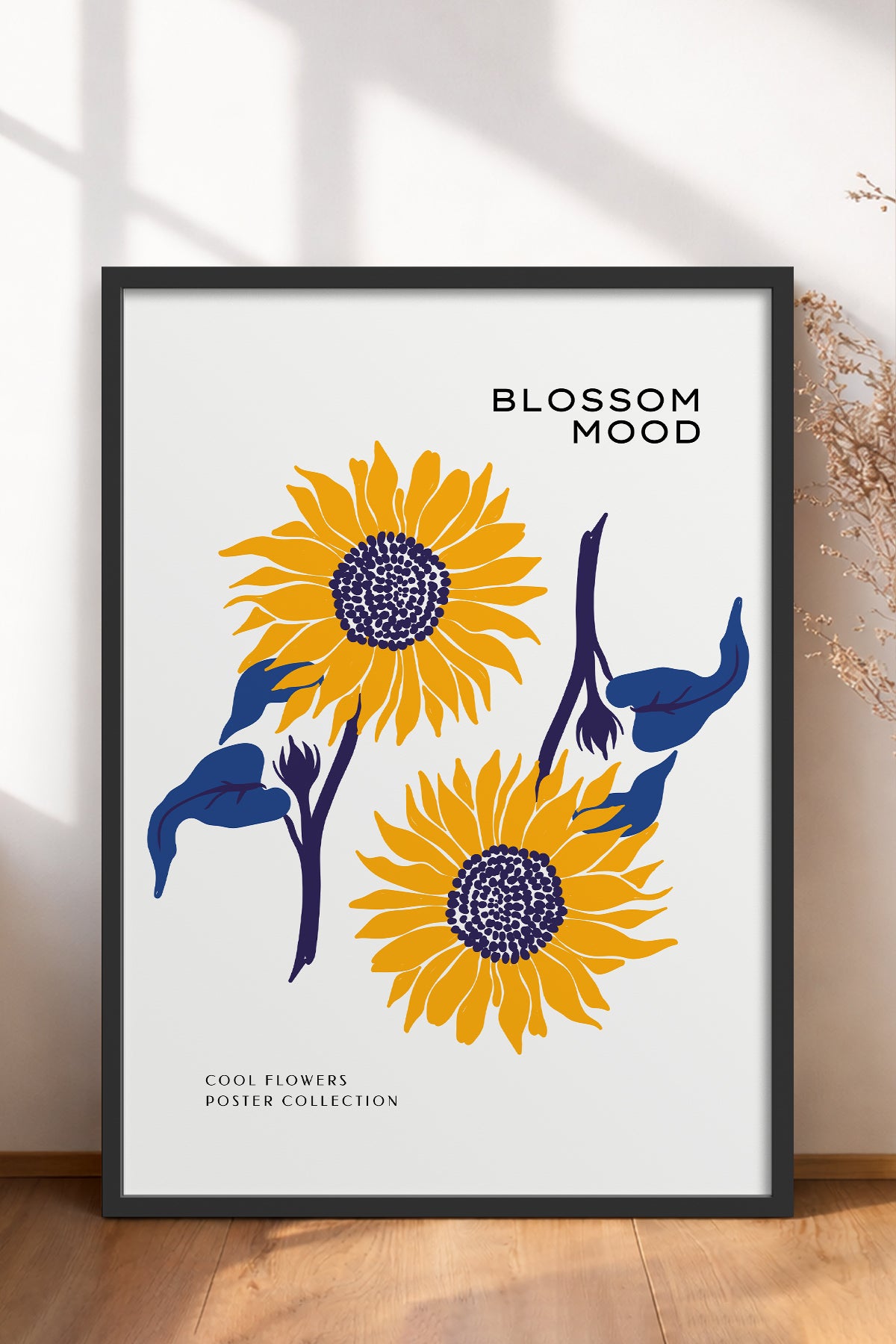HOMEPACK Ahşap Çerçeveli Tablo Çerçeveli Poster Sanatsal Modern Duvar Dekoru BLOSSOM-08