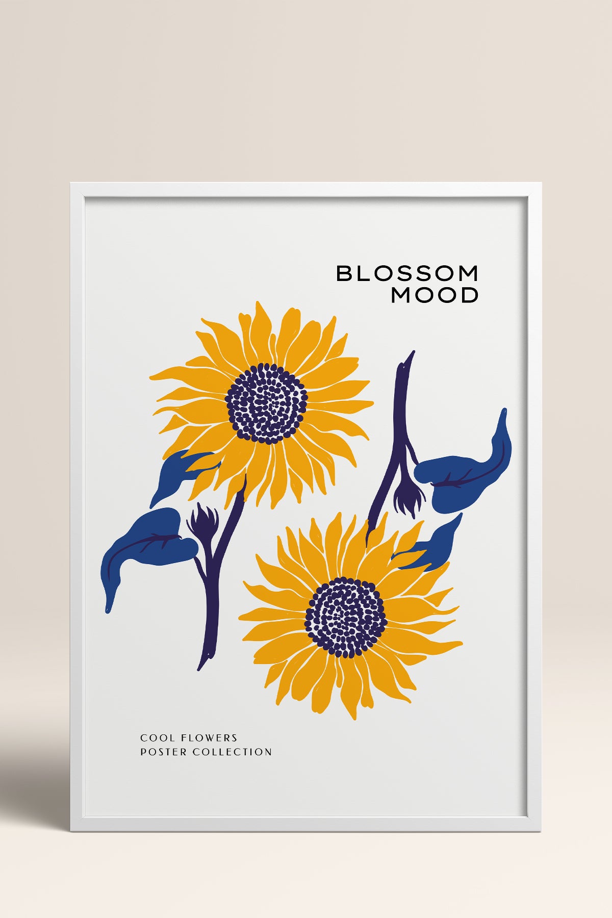 HOMEPACK Ahşap Çerçeveli Tablo Çerçeveli Poster Sanatsal Modern Duvar Dekoru BLOSSOM-08