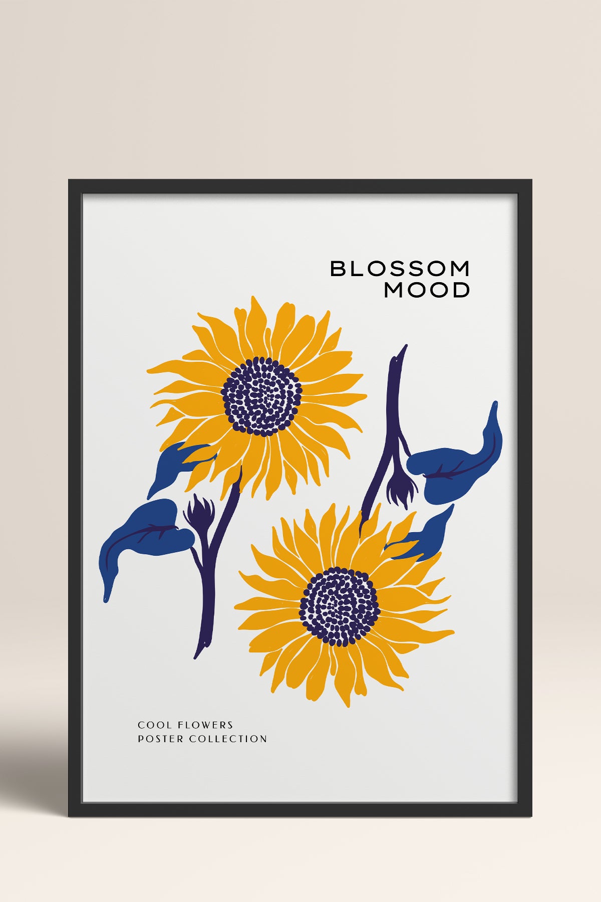 HOMEPACK Ahşap Çerçeveli Tablo Çerçeveli Poster Sanatsal Modern Duvar Dekoru BLOSSOM-08