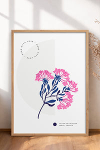 HOMEPACK Ahşap Çerçeveli Tablo Çerçeveli Poster Sanatsal Modern Duvar Dekoru BLOSSOM-09