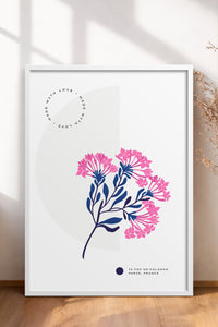 HOMEPACK Ahşap Çerçeveli Tablo Çerçeveli Poster Sanatsal Modern Duvar Dekoru BLOSSOM-09