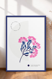 HOMEPACK Ahşap Çerçeveli Tablo Çerçeveli Poster Sanatsal Modern Duvar Dekoru BLOSSOM-09