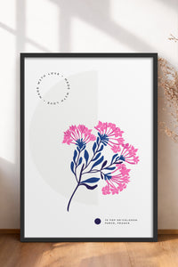 HOMEPACK Ahşap Çerçeveli Tablo Çerçeveli Poster Sanatsal Modern Duvar Dekoru BLOSSOM-09
