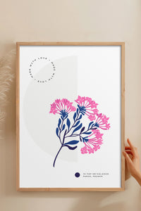 HOMEPACK Ahşap Çerçeveli Tablo Çerçeveli Poster Sanatsal Modern Duvar Dekoru BLOSSOM-09