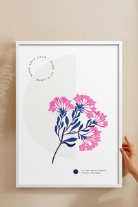 HOMEPACK Ahşap Çerçeveli Tablo Çerçeveli Poster Sanatsal Modern Duvar Dekoru BLOSSOM-09