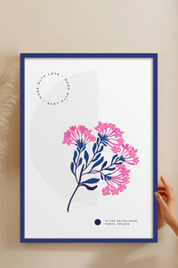 HOMEPACK Ahşap Çerçeveli Tablo Çerçeveli Poster Sanatsal Modern Duvar Dekoru BLOSSOM-09