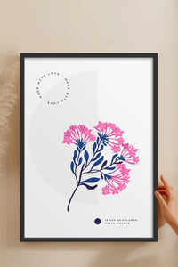 HOMEPACK Ahşap Çerçeveli Tablo Çerçeveli Poster Sanatsal Modern Duvar Dekoru BLOSSOM-09