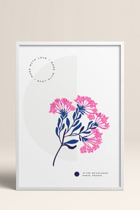 HOMEPACK Ahşap Çerçeveli Tablo Çerçeveli Poster Sanatsal Modern Duvar Dekoru BLOSSOM-09