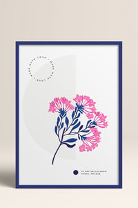 HOMEPACK Ahşap Çerçeveli Tablo Çerçeveli Poster Sanatsal Modern Duvar Dekoru BLOSSOM-09