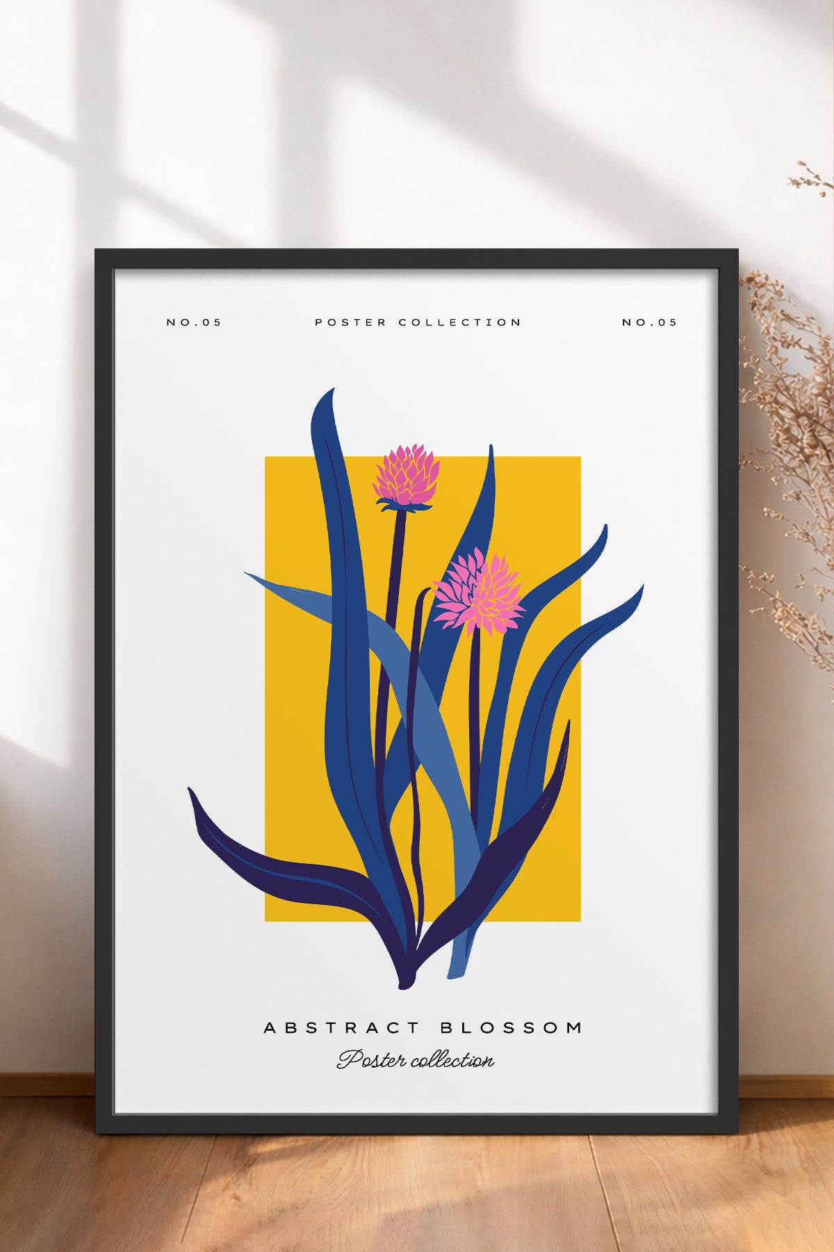 HOMEPACK Ahşap Çerçeveli Tablo Çerçeveli Poster Sanatsal Modern Duvar Dekoru BLOSSOM-10