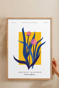 HOMEPACK Ahşap Çerçeveli Tablo Çerçeveli Poster Sanatsal Modern Duvar Dekoru BLOSSOM-10