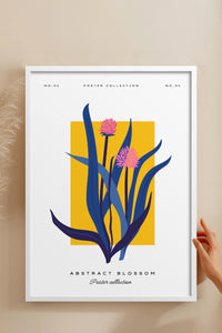 HOMEPACK Ahşap Çerçeveli Tablo Çerçeveli Poster Sanatsal Modern Duvar Dekoru BLOSSOM-10