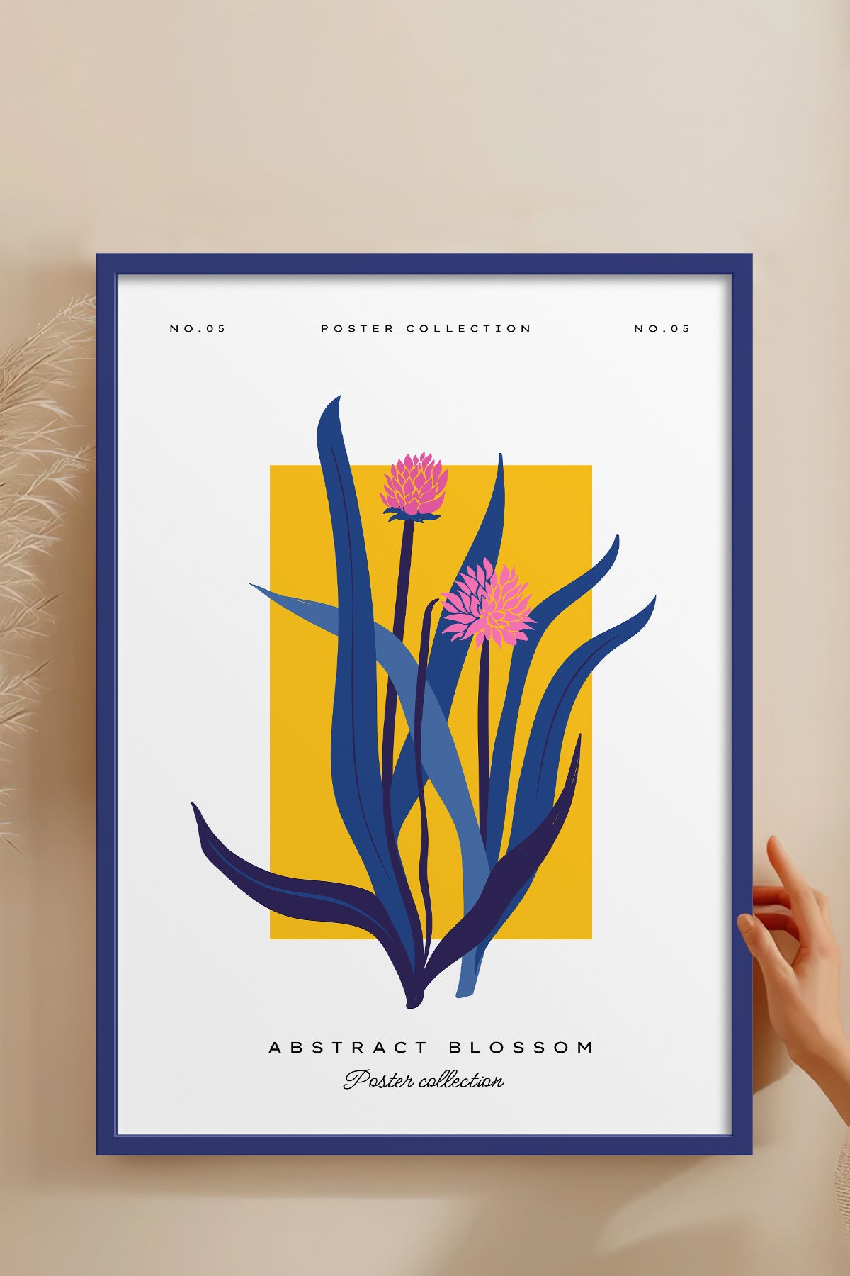 HOMEPACK Ahşap Çerçeveli Tablo Çerçeveli Poster Sanatsal Modern Duvar Dekoru BLOSSOM-10