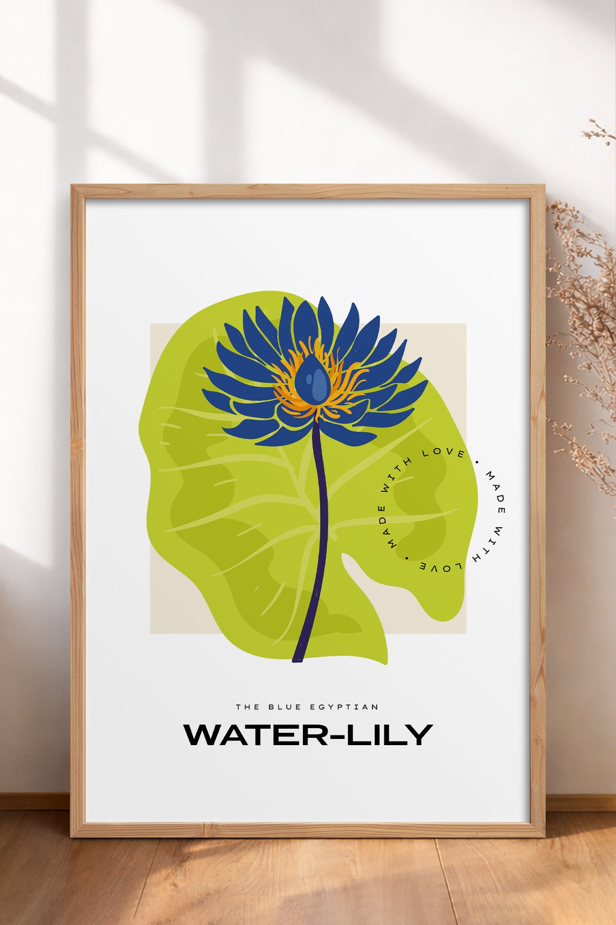 HOMEPACK Ahşap Çerçeveli Tablo Çerçeveli Poster Sanatsal Modern Duvar Dekoru BLOSSOM-12