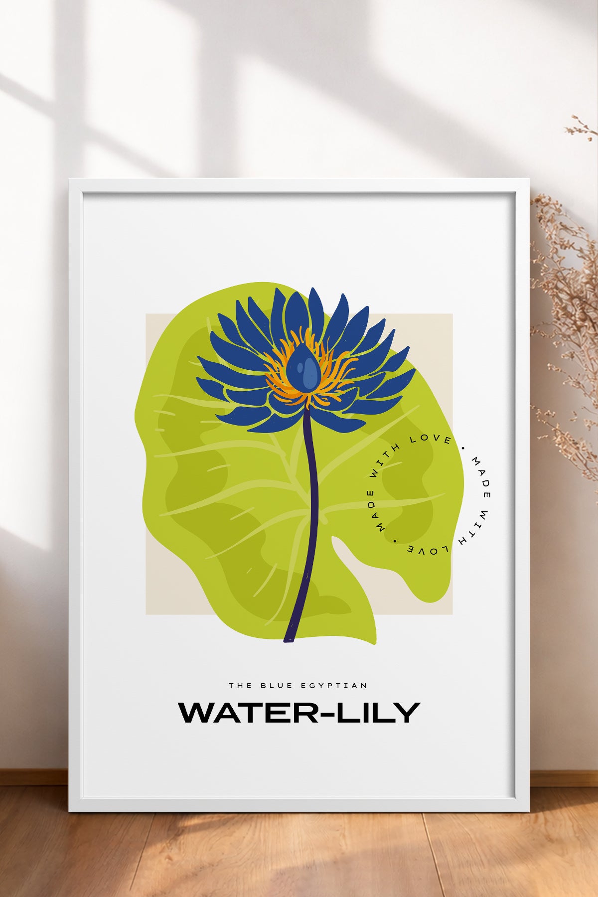 HOMEPACK Ahşap Çerçeveli Tablo Çerçeveli Poster Sanatsal Modern Duvar Dekoru BLOSSOM-12