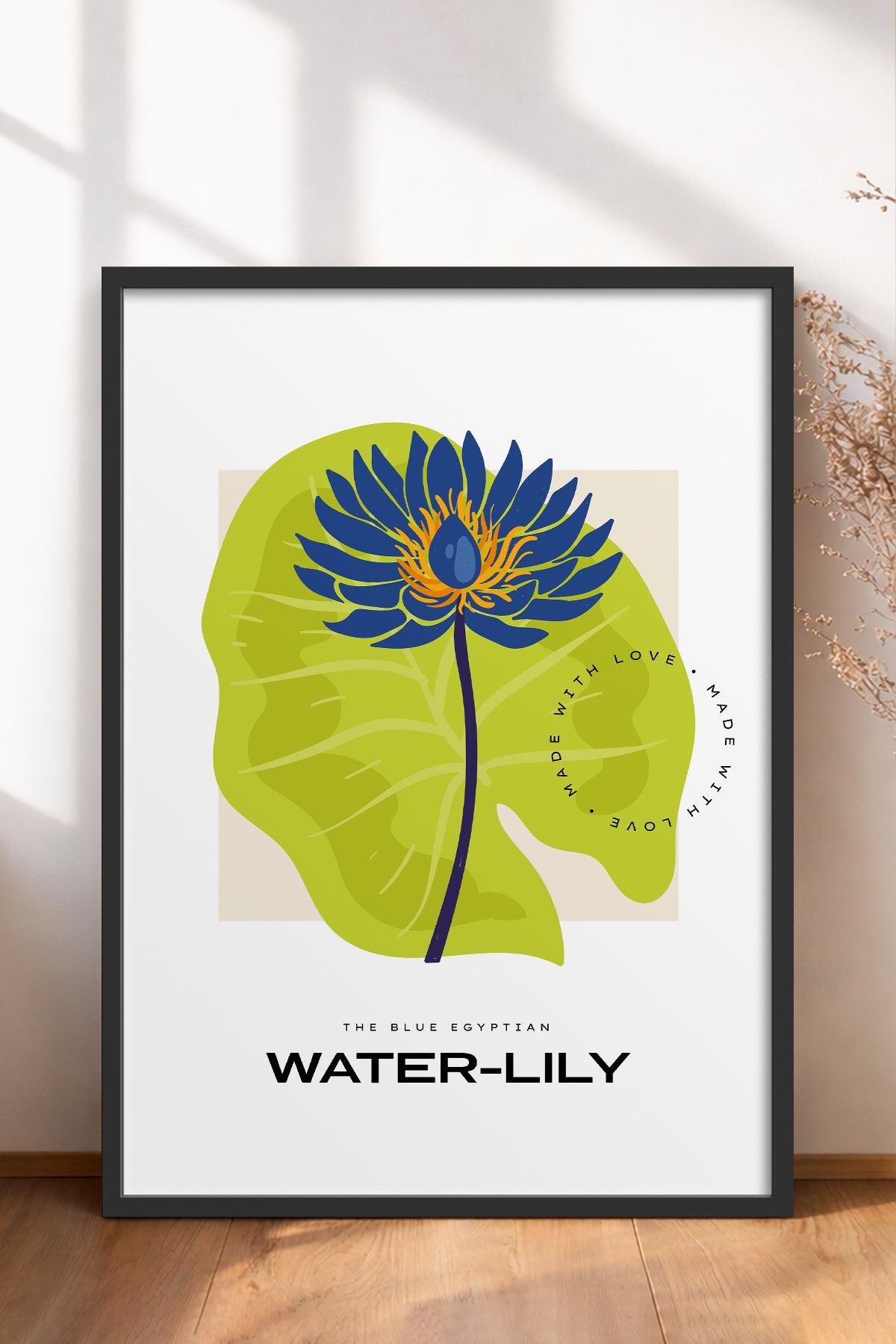 HOMEPACK Ahşap Çerçeveli Tablo Çerçeveli Poster Sanatsal Modern Duvar Dekoru BLOSSOM-12