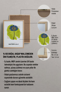 HOMEPACK Ahşap Çerçeveli Tablo Çerçeveli Poster Sanatsal Modern Duvar Dekoru BLOSSOM-12