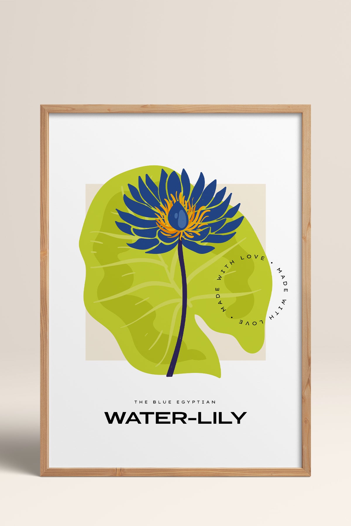 HOMEPACK Ahşap Çerçeveli Tablo Çerçeveli Poster Sanatsal Modern Duvar Dekoru BLOSSOM-12