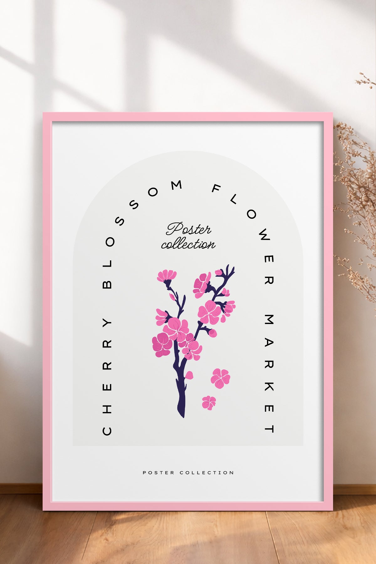 HOMEPACK Ahşap Çerçeveli Tablo Çerçeveli Poster Sanatsal Modern Duvar Dekoru BLOSSOM-15
