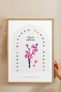 HOMEPACK Ahşap Çerçeveli Tablo Çerçeveli Poster Sanatsal Modern Duvar Dekoru BLOSSOM-15