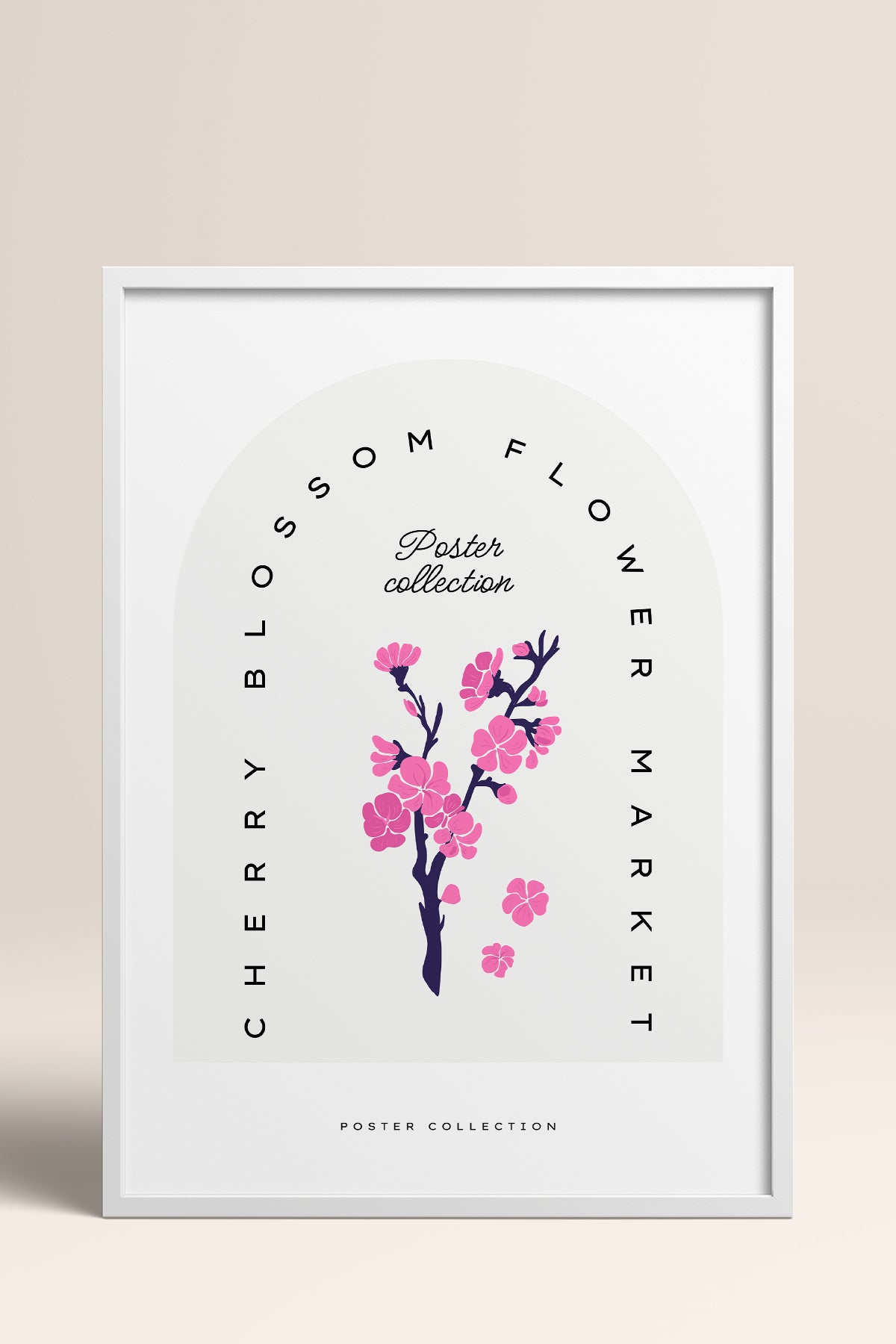 HOMEPACK Ahşap Çerçeveli Tablo Çerçeveli Poster Sanatsal Modern Duvar Dekoru BLOSSOM-15