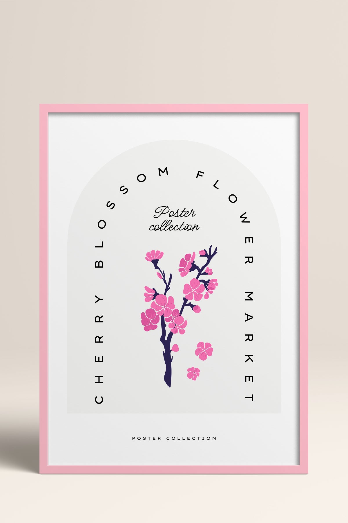 HOMEPACK Ahşap Çerçeveli Tablo Çerçeveli Poster Sanatsal Modern Duvar Dekoru BLOSSOM-15