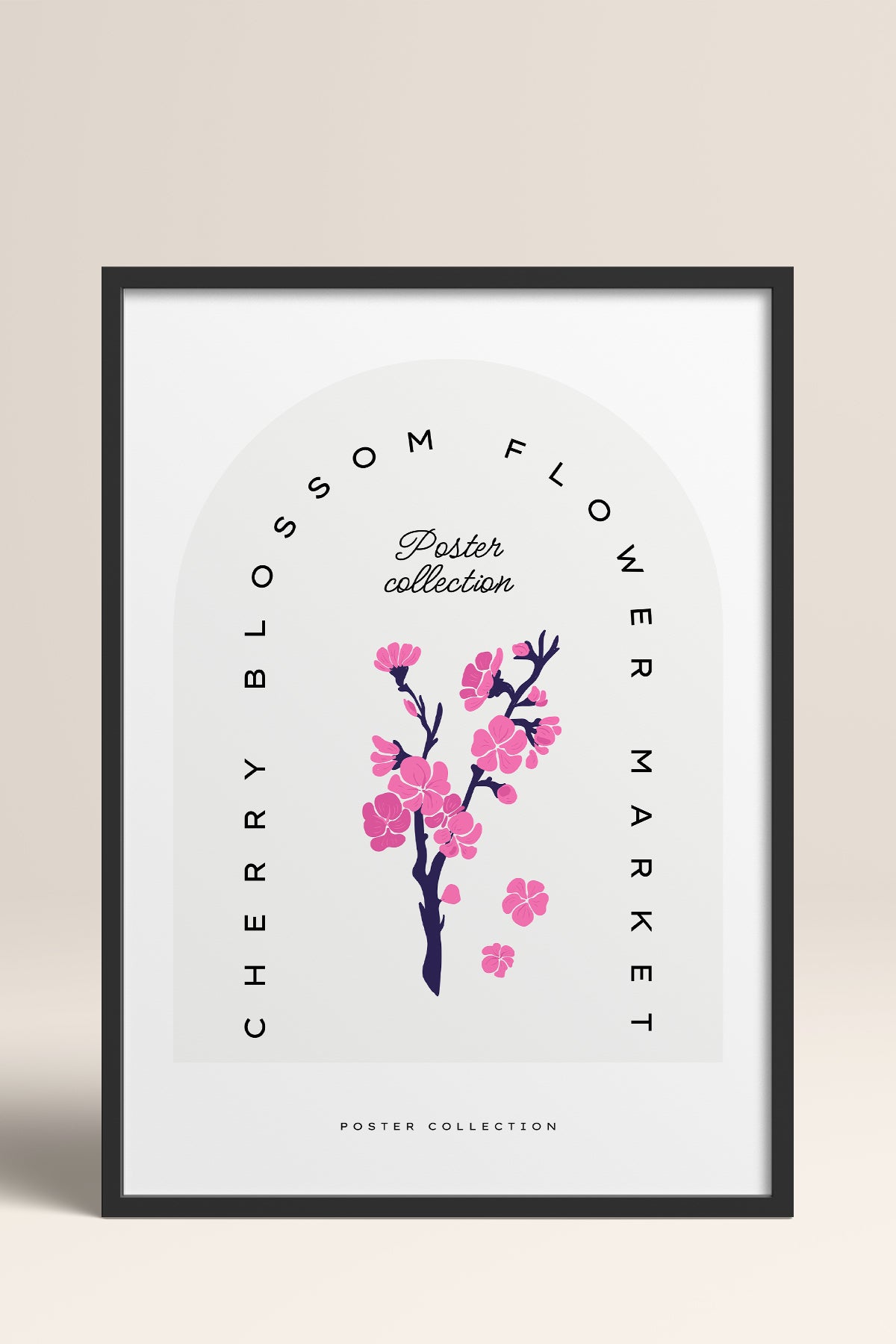 HOMEPACK Ahşap Çerçeveli Tablo Çerçeveli Poster Sanatsal Modern Duvar Dekoru BLOSSOM-15