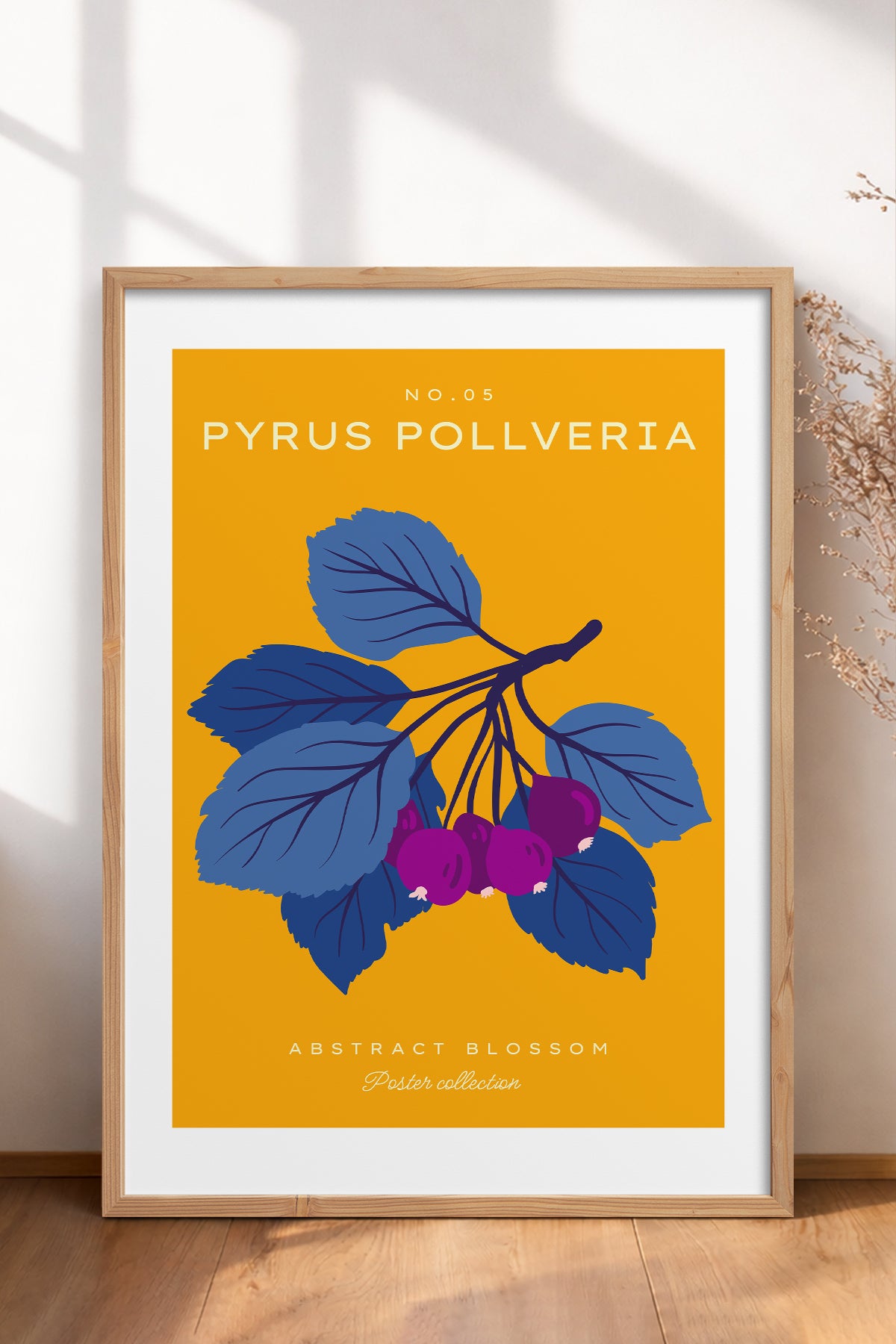 HOMEPACK Ahşap Çerçeveli Tablo Çerçeveli Poster Sanatsal Modern Duvar Dekoru BLOSSOM-16