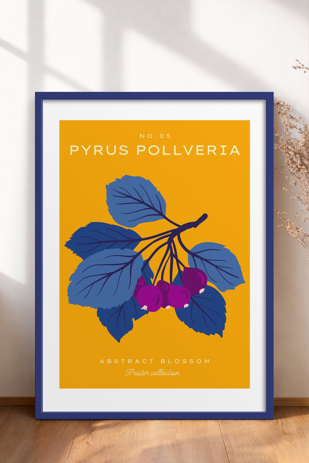 HOMEPACK Ahşap Çerçeveli Tablo Çerçeveli Poster Sanatsal Modern Duvar Dekoru BLOSSOM-16