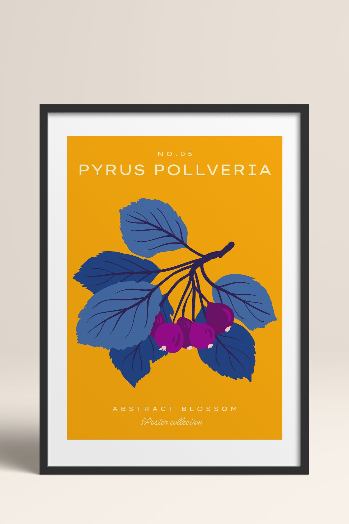 HOMEPACK Ahşap Çerçeveli Tablo Çerçeveli Poster Sanatsal Modern Duvar Dekoru BLOSSOM-16