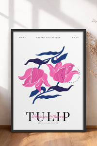 HOMEPACK Ahşap Çerçeveli Tablo Çerçeveli Poster Sanatsal Modern Duvar Dekoru BLOSSOM-18