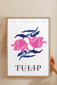 HOMEPACK Ahşap Çerçeveli Tablo Çerçeveli Poster Sanatsal Modern Duvar Dekoru BLOSSOM-18