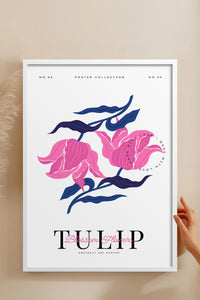 HOMEPACK Ahşap Çerçeveli Tablo Çerçeveli Poster Sanatsal Modern Duvar Dekoru BLOSSOM-18