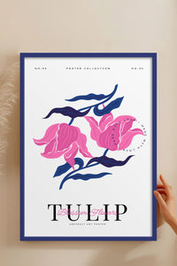 HOMEPACK Ahşap Çerçeveli Tablo Çerçeveli Poster Sanatsal Modern Duvar Dekoru BLOSSOM-18