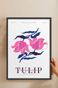HOMEPACK Ahşap Çerçeveli Tablo Çerçeveli Poster Sanatsal Modern Duvar Dekoru BLOSSOM-18