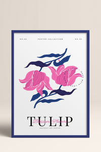 HOMEPACK Ahşap Çerçeveli Tablo Çerçeveli Poster Sanatsal Modern Duvar Dekoru BLOSSOM-18