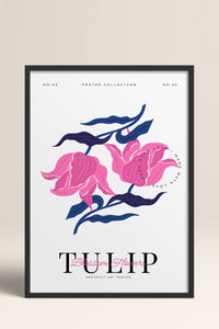 HOMEPACK Ahşap Çerçeveli Tablo Çerçeveli Poster Sanatsal Modern Duvar Dekoru BLOSSOM-18