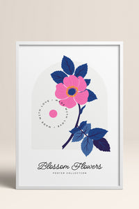 HOMEPACK Ahşap Çerçeveli Tablo Çerçeveli Poster Sanatsal Modern Duvar Dekoru BLOSSOM-19