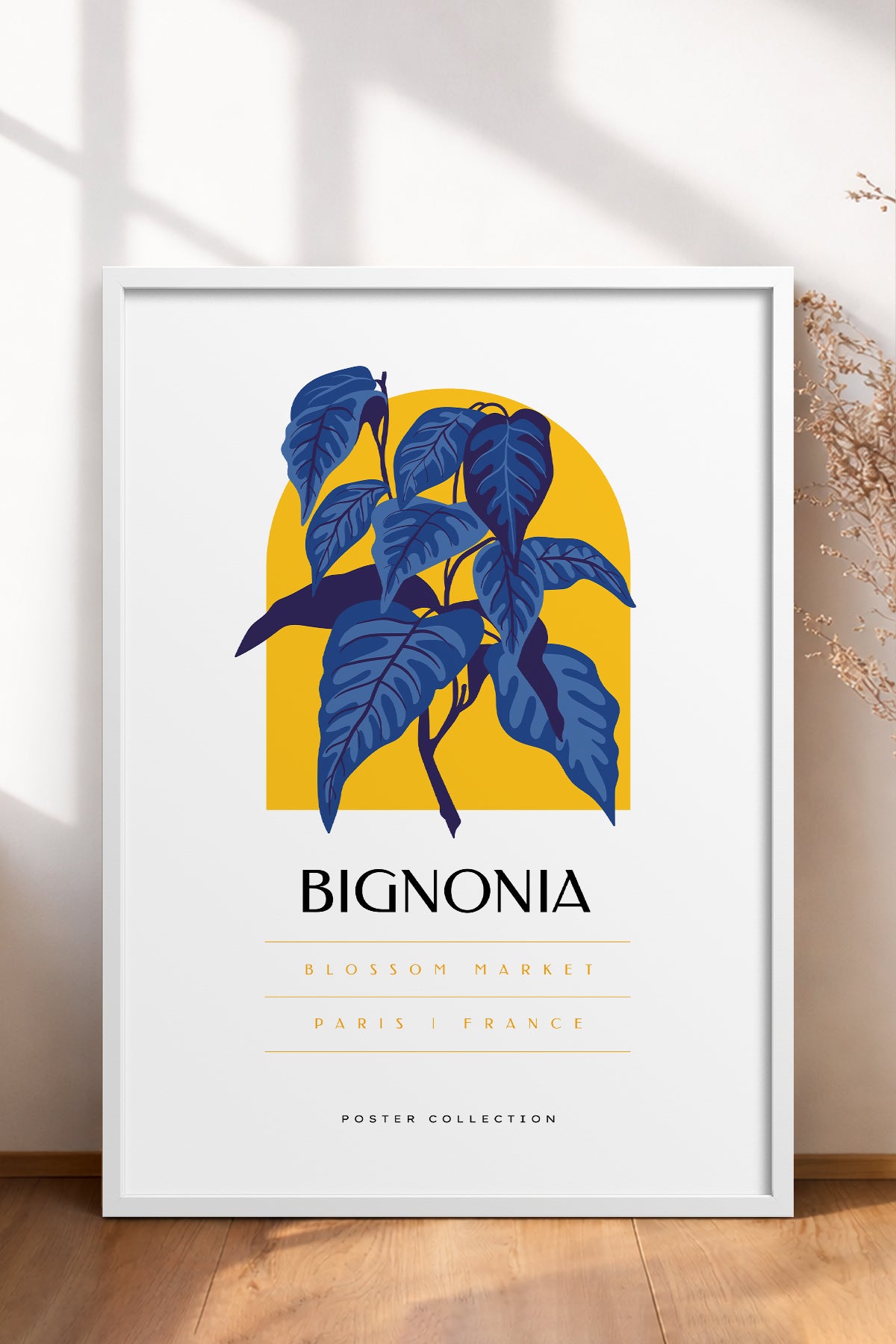 HOMEPACK Ahşap Çerçeveli Tablo Çerçeveli Poster Sanatsal Modern Duvar Dekoru BLOSSOM-20