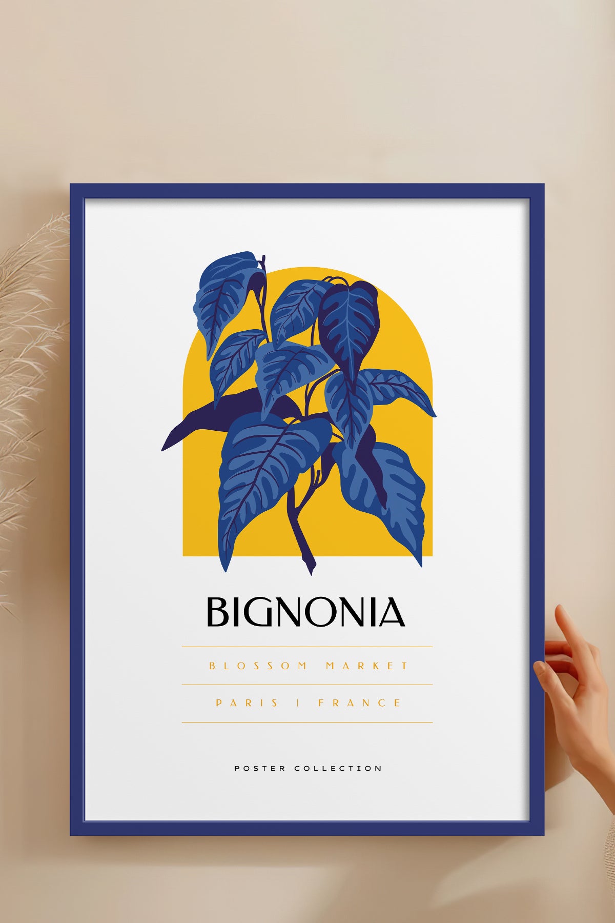 HOMEPACK Ahşap Çerçeveli Tablo Çerçeveli Poster Sanatsal Modern Duvar Dekoru BLOSSOM-20