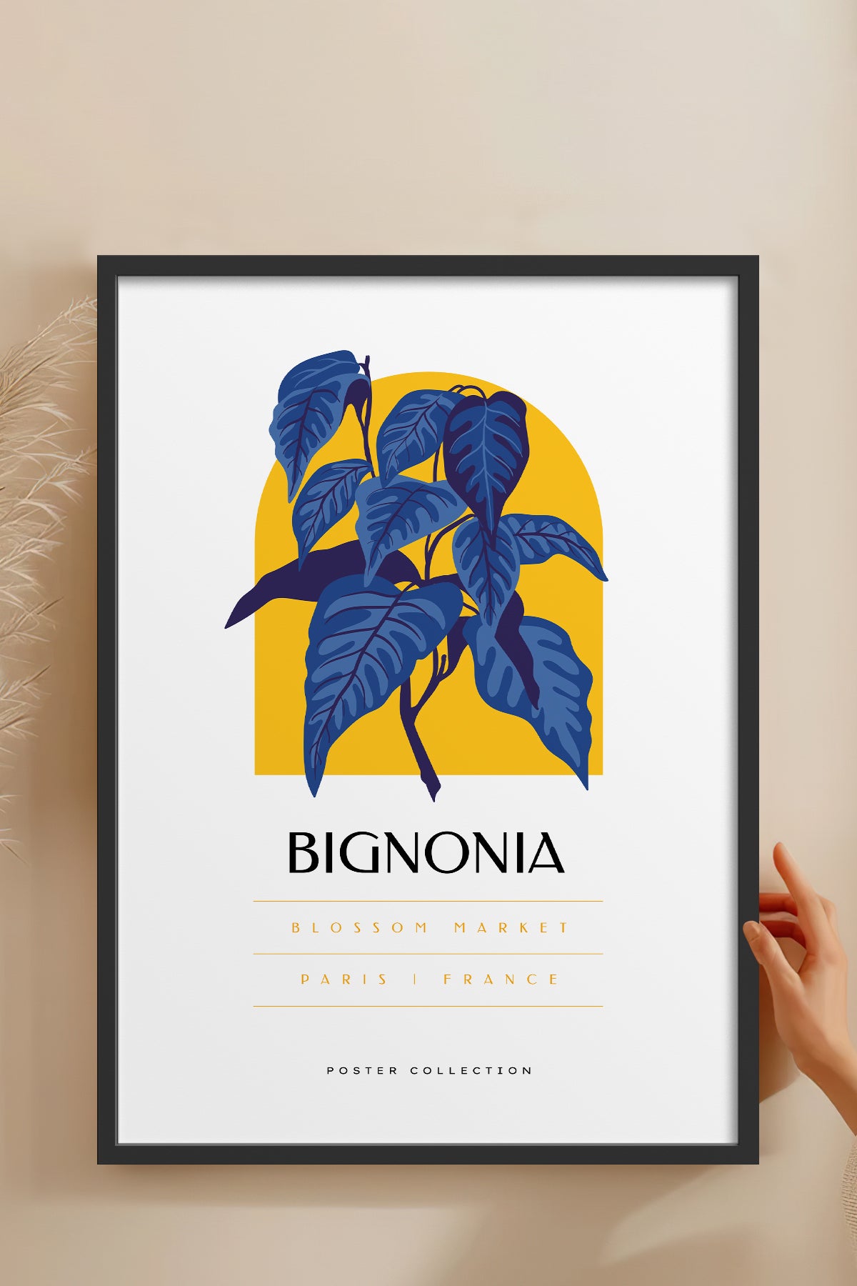 HOMEPACK Ahşap Çerçeveli Tablo Çerçeveli Poster Sanatsal Modern Duvar Dekoru BLOSSOM-20