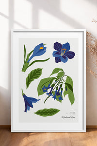HOMEPACK Ahşap Çerçeveli Tablo Çerçeveli Poster Sanatsal Modern Duvar Dekoru BLOSSOM-24