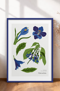 HOMEPACK Ahşap Çerçeveli Tablo Çerçeveli Poster Sanatsal Modern Duvar Dekoru BLOSSOM-24