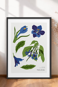 HOMEPACK Ahşap Çerçeveli Tablo Çerçeveli Poster Sanatsal Modern Duvar Dekoru BLOSSOM-24