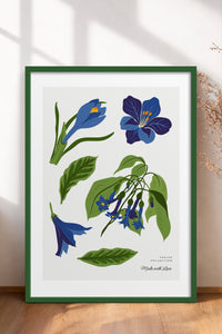 HOMEPACK Ahşap Çerçeveli Tablo Çerçeveli Poster Sanatsal Modern Duvar Dekoru BLOSSOM-24