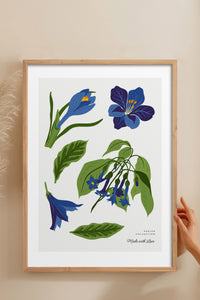 HOMEPACK Ahşap Çerçeveli Tablo Çerçeveli Poster Sanatsal Modern Duvar Dekoru BLOSSOM-24