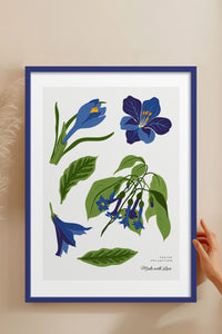 HOMEPACK Ahşap Çerçeveli Tablo Çerçeveli Poster Sanatsal Modern Duvar Dekoru BLOSSOM-24