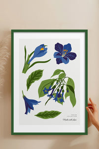 HOMEPACK Ahşap Çerçeveli Tablo Çerçeveli Poster Sanatsal Modern Duvar Dekoru BLOSSOM-24