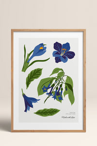 HOMEPACK Ahşap Çerçeveli Tablo Çerçeveli Poster Sanatsal Modern Duvar Dekoru BLOSSOM-24
